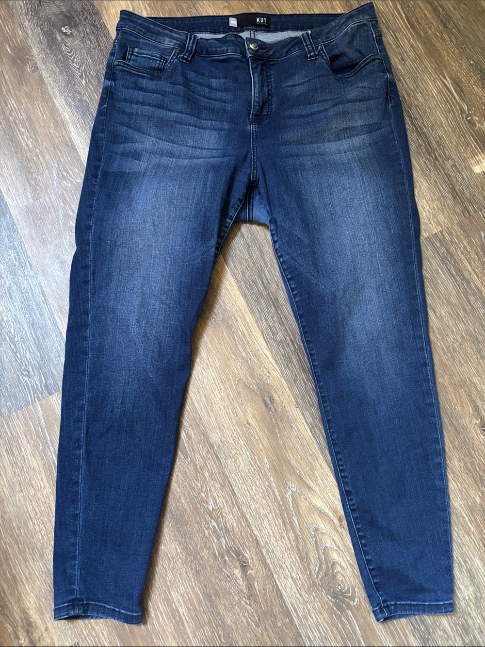 Kut from the Kloth Navy Blue Women’s Skinny Jeans 14 W